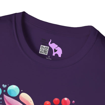 Color Pop Heart Adult T-shirt