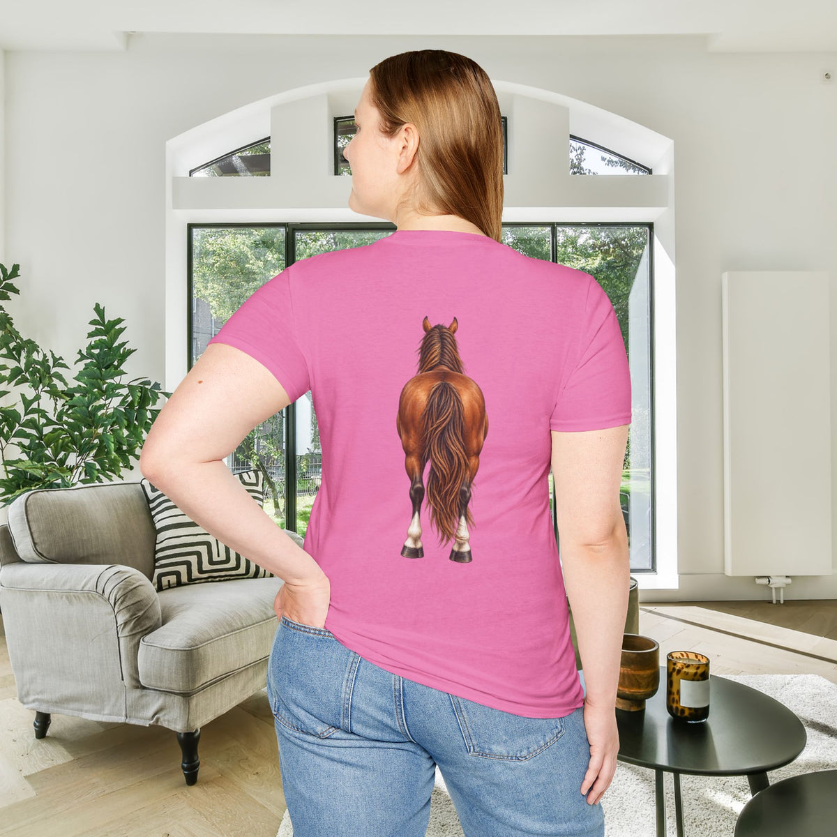""Front to Back Horse Lover Adult T-shirt