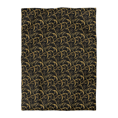 Golden Noir Swirl Basic Bedding Set