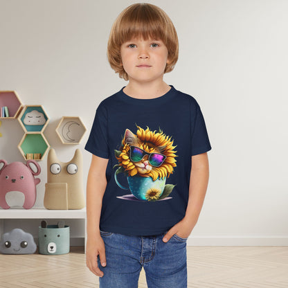 Cute Colorful Kitten 1 Heavy Cotton™ Toddler T-shirt