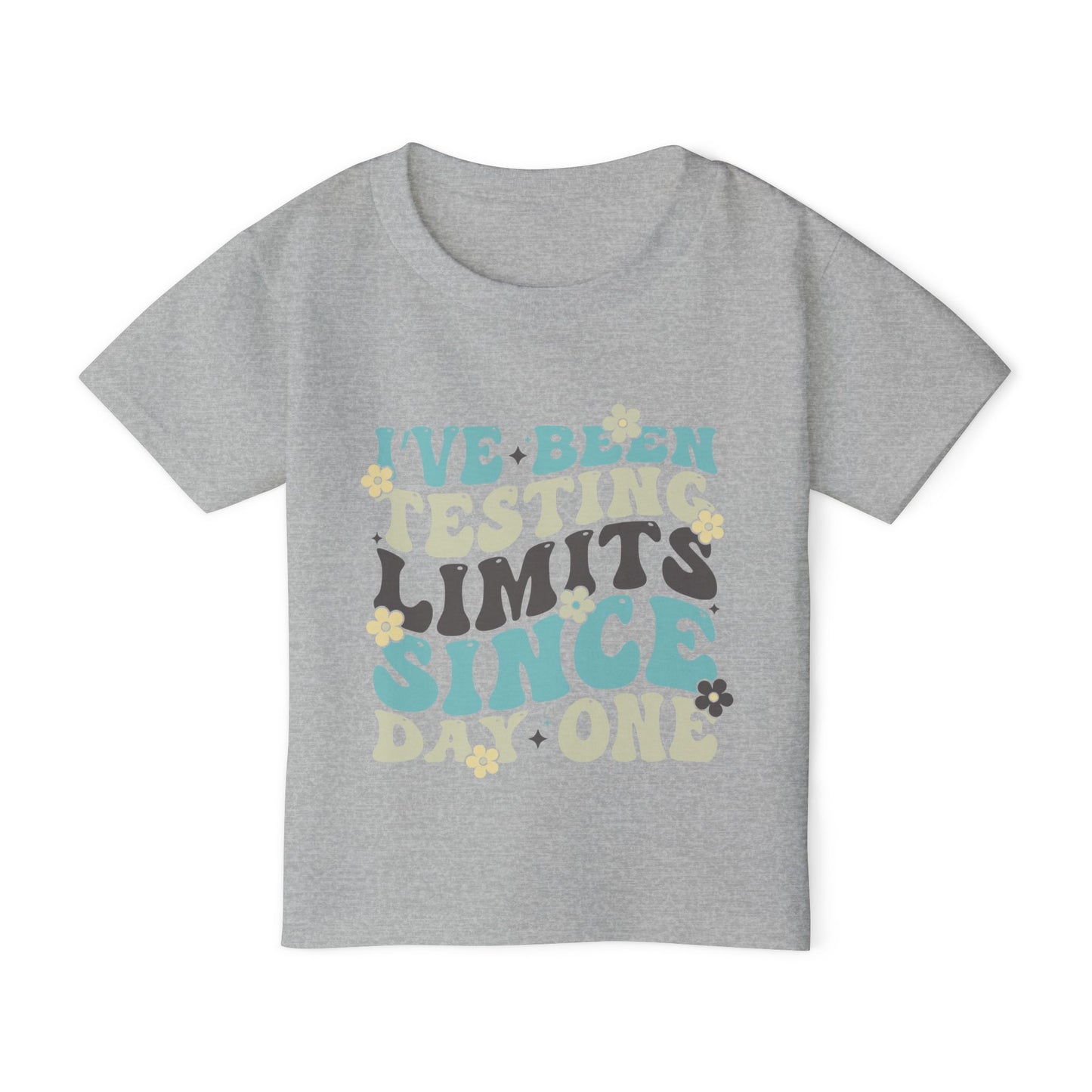 I've Been Testing Limits Since Day One Heavy Cotton™ Toddler T-shirt