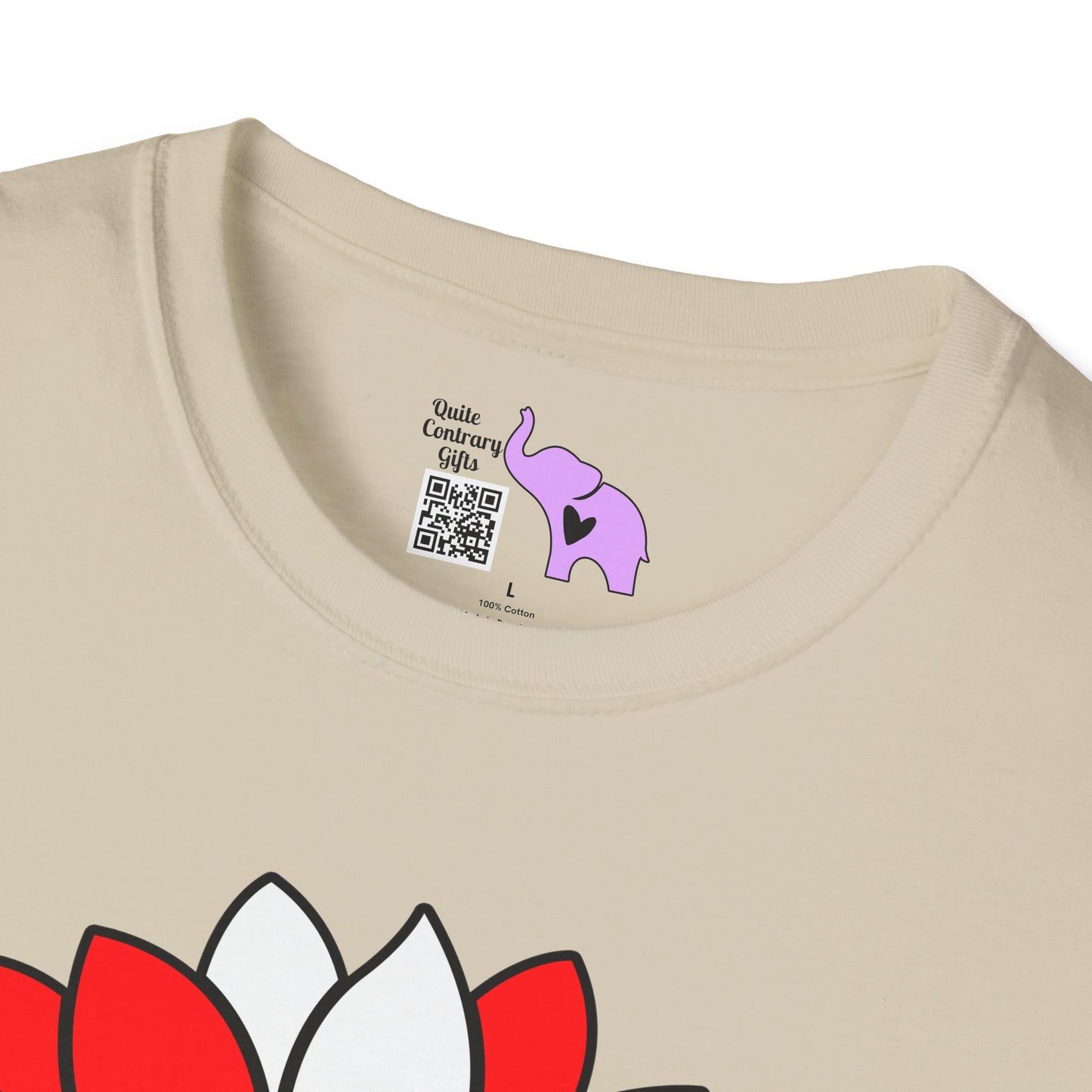 USA Red, White, and Blue Sunflower 2 Adult T-shirt