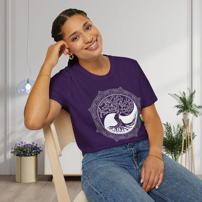 Tree of Life Yin Yang 6 Adult T-shirt