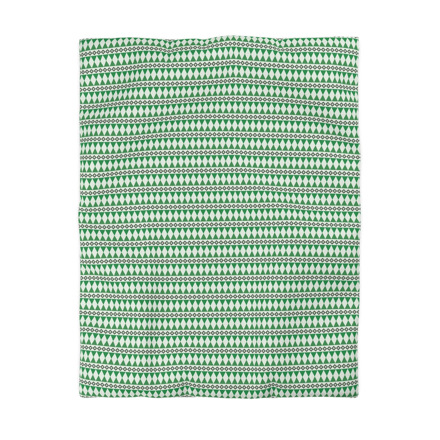 Moss Cairn Stripes Microfiber Duvet Cover