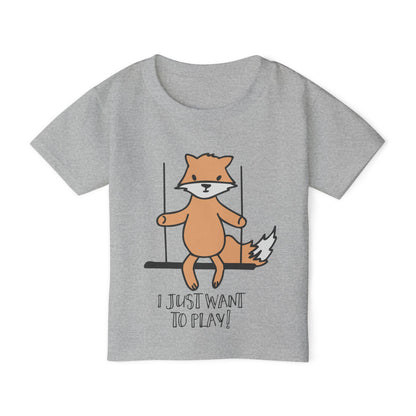I Just Want To Play (Fox) Heavy Cotton™ Toddler T-shirt