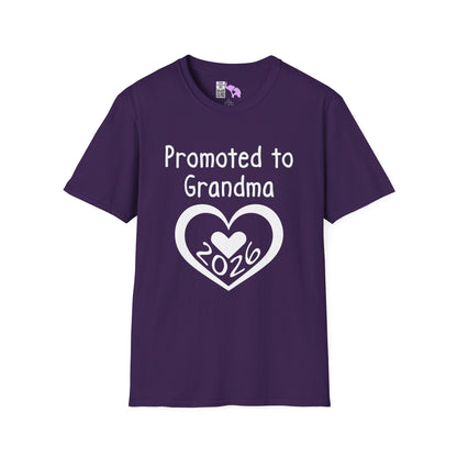 Promoted To Grandma 2026 Adult T-shirt