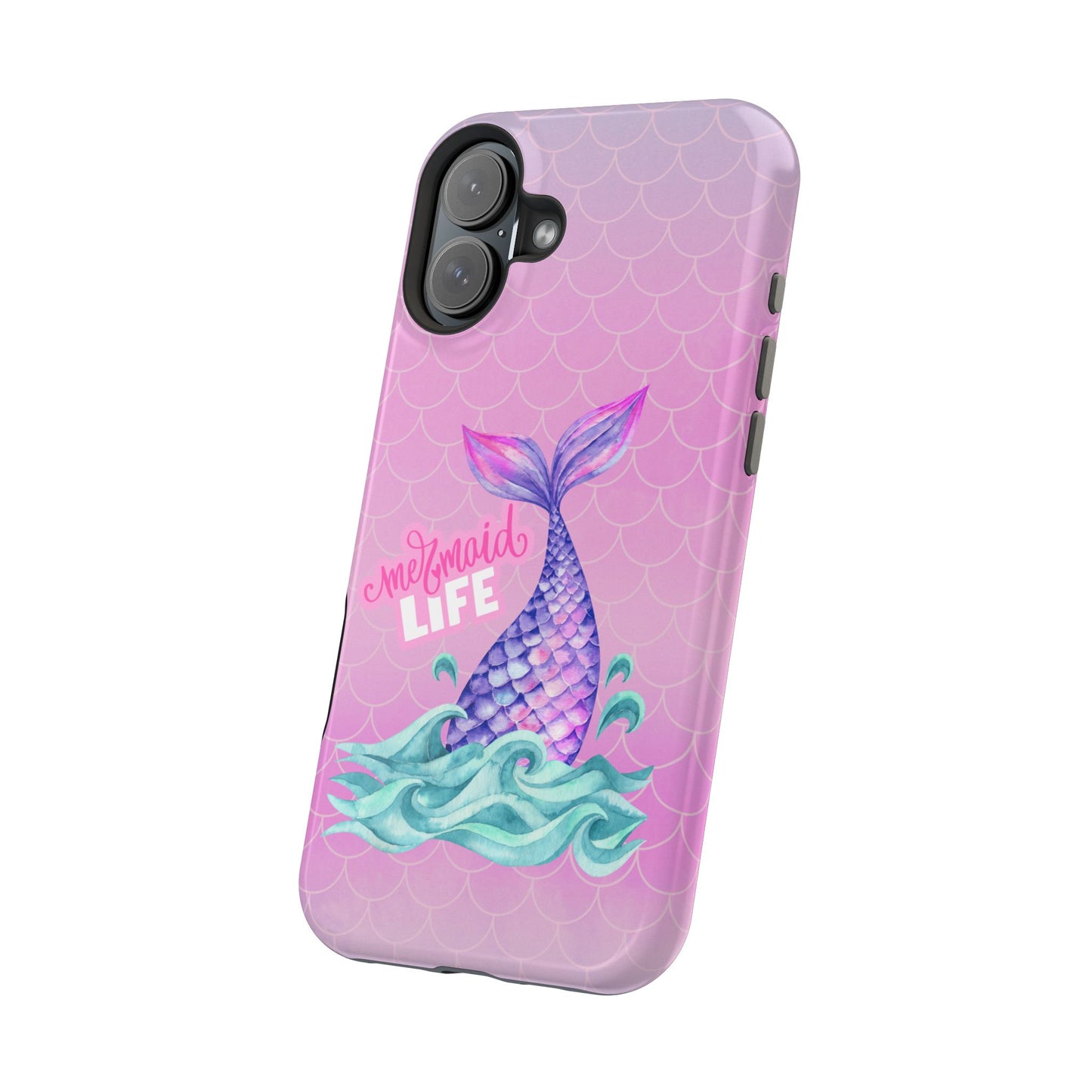 Pink Mermaid Life MagSafe® Compatible Tough Case for iPhone