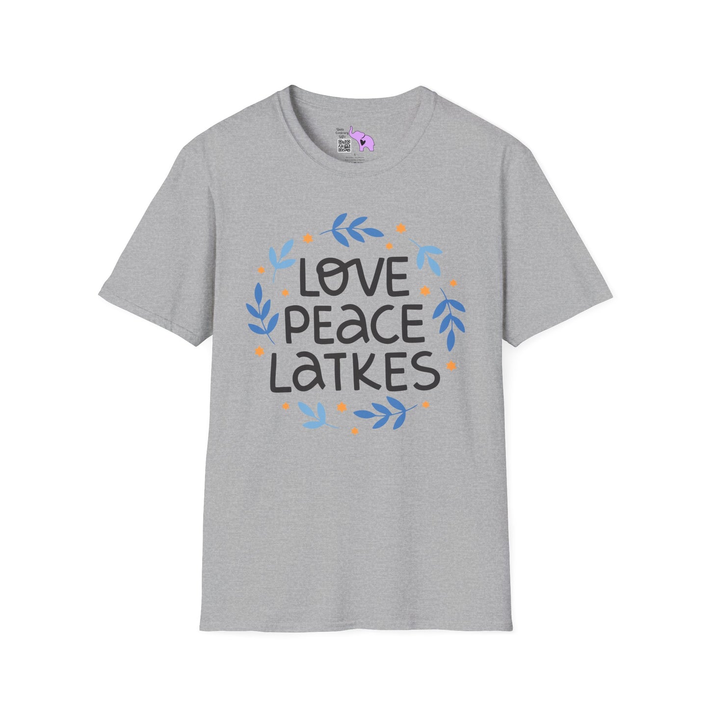 Hanukkah Love Peace Latkes T-shirt