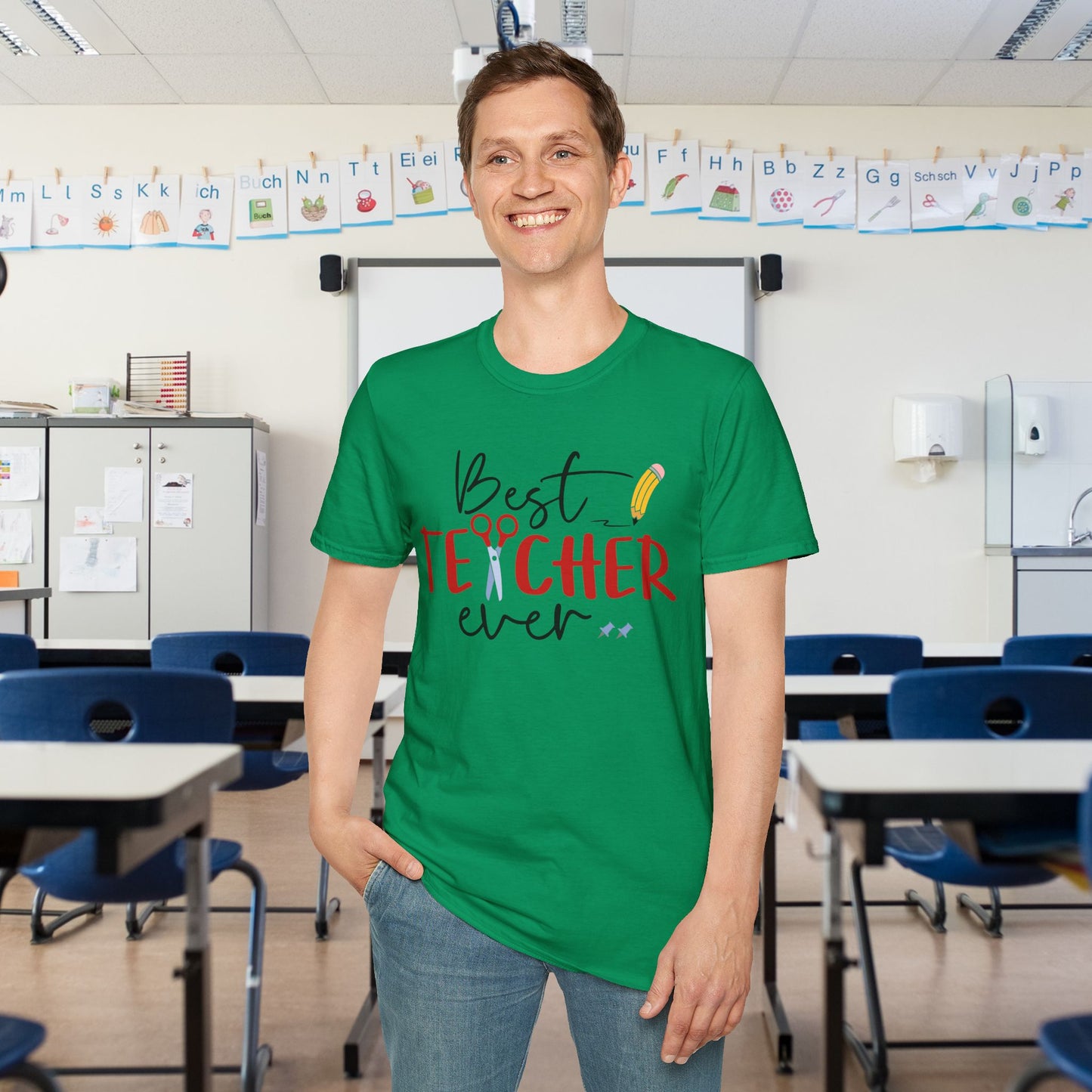 Best Teacher Ever Adult T-shirt
