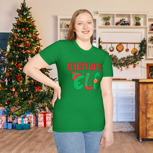 Mommy Elf Adult T-shirt