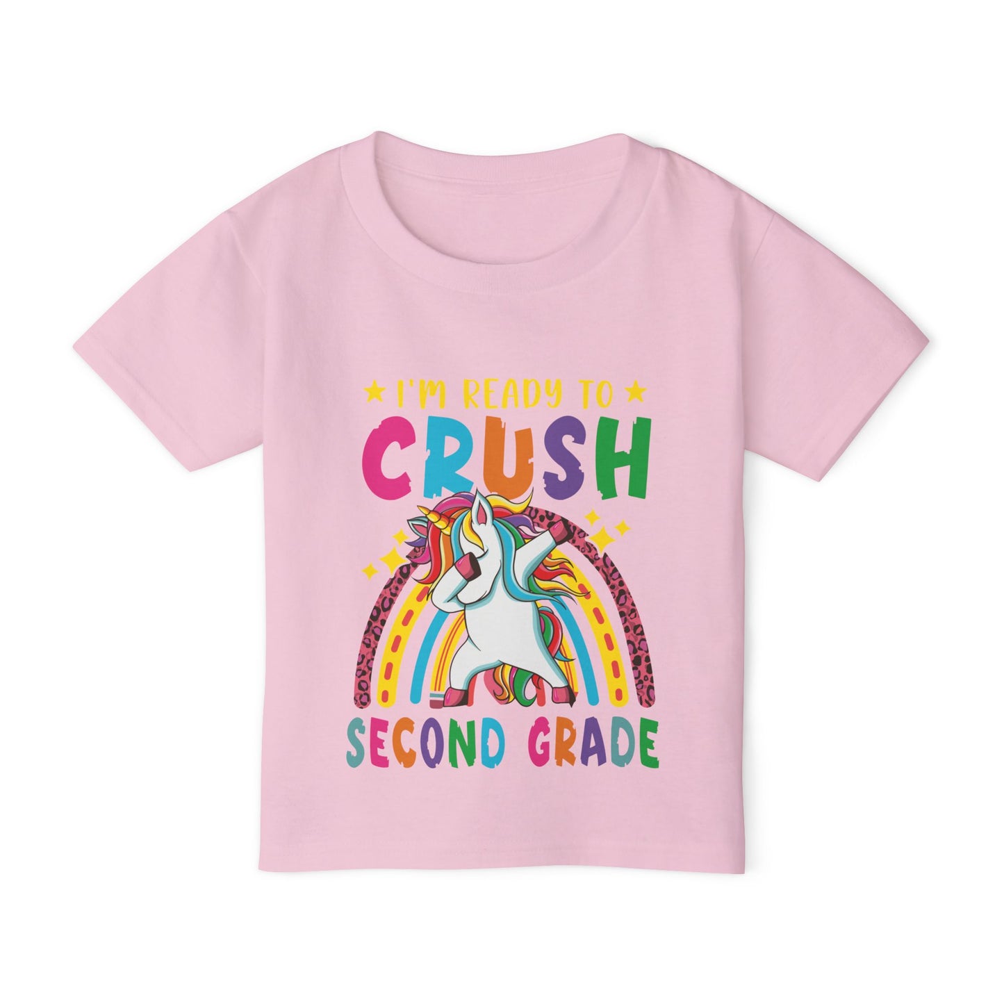 I'm Ready to CRUSH 2nd Grade Unicorn Heavy Cotton™ Toddler T-shirt