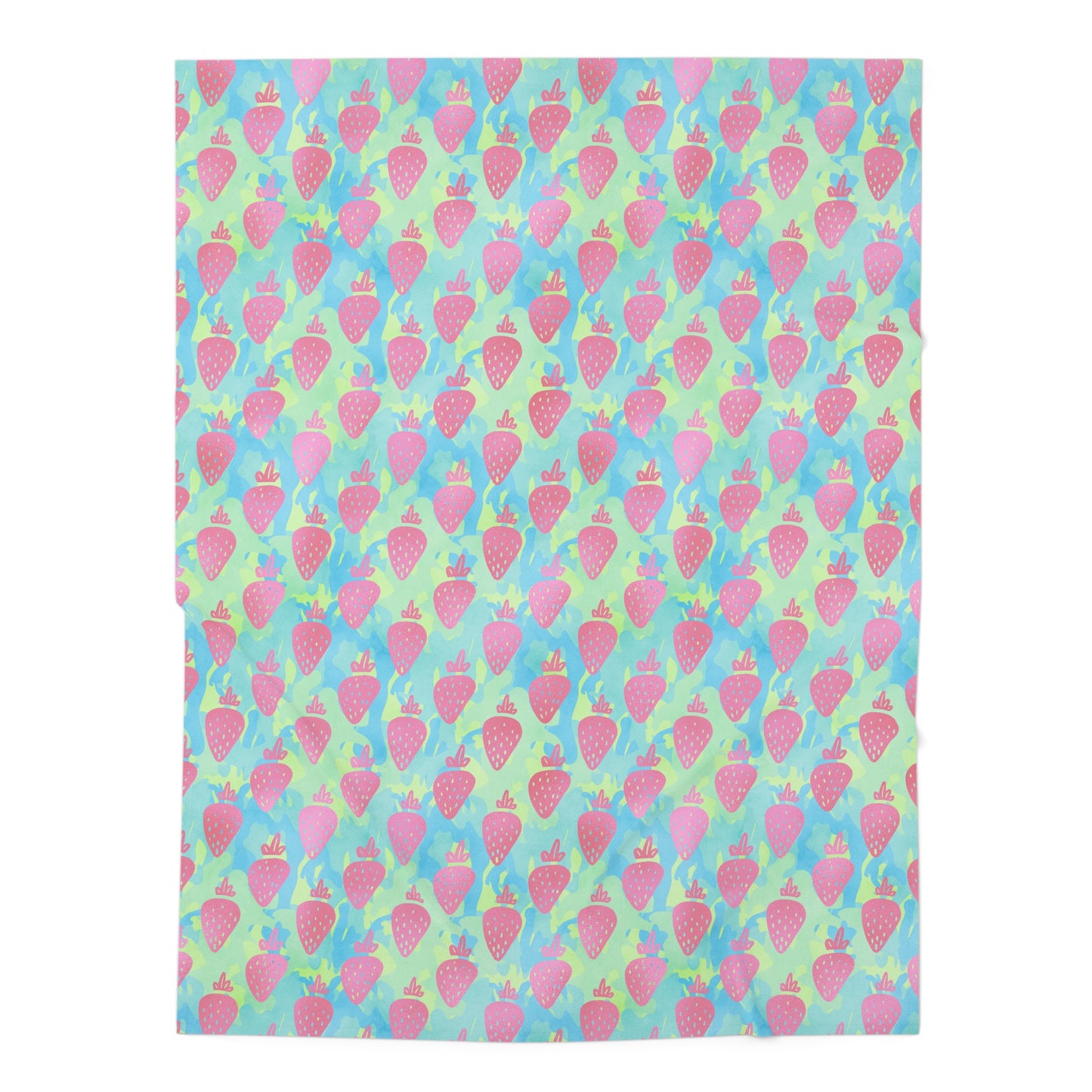 Strawberry Breeze Baby Swaddle Blanket