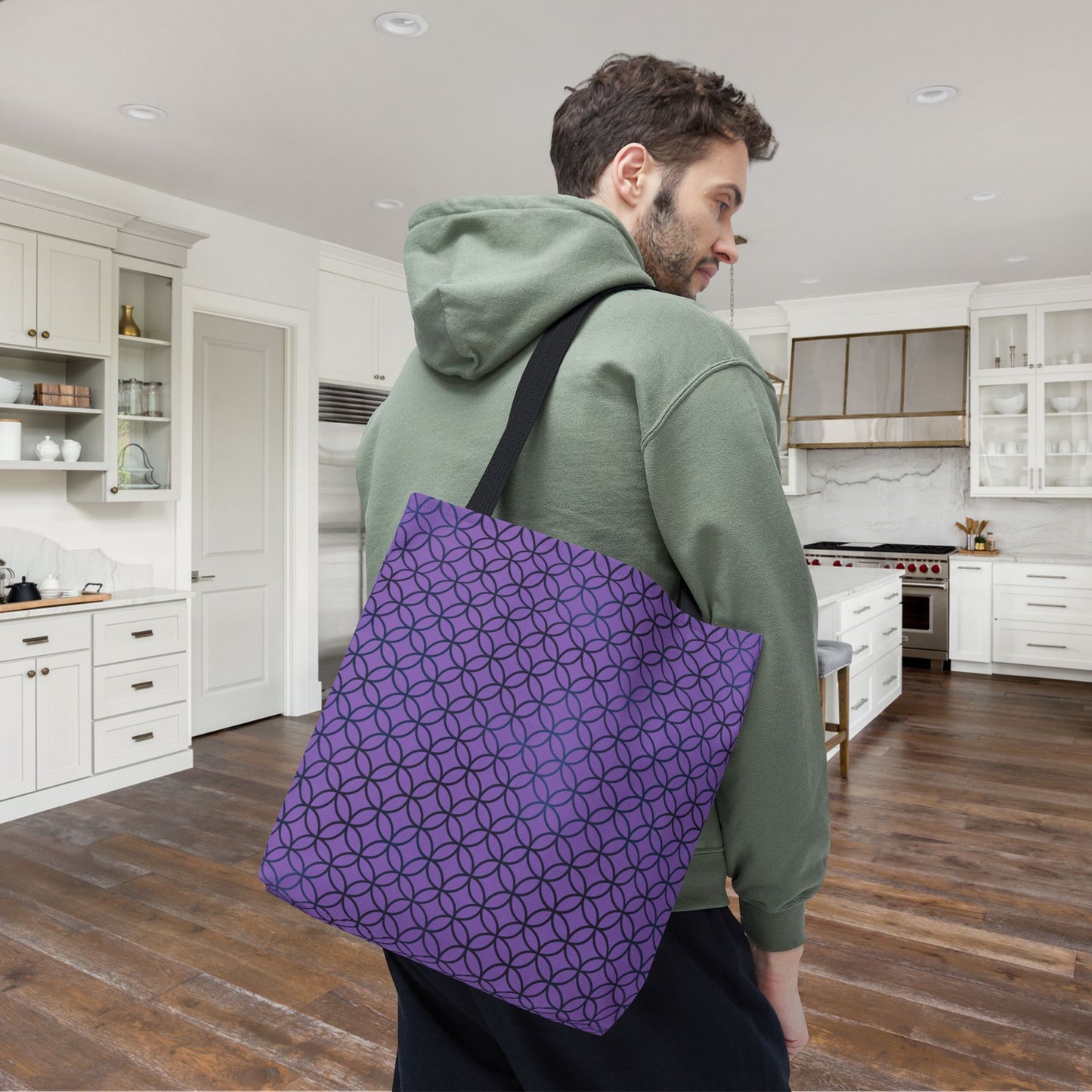 Amethyst Interlock Canvas Tote Bag