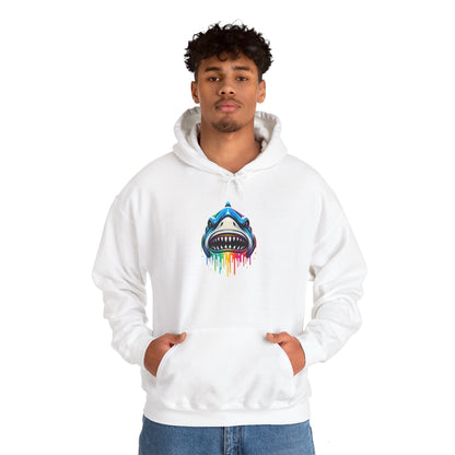 Colorful Shark Heavy Blend™ Hooded Sweatshirt