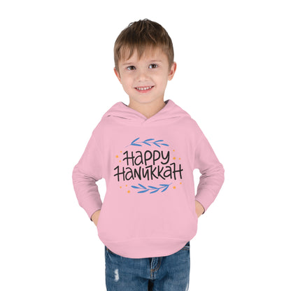 Happy Hanukkah 2 Toddler Pullover Fleece Hoodie