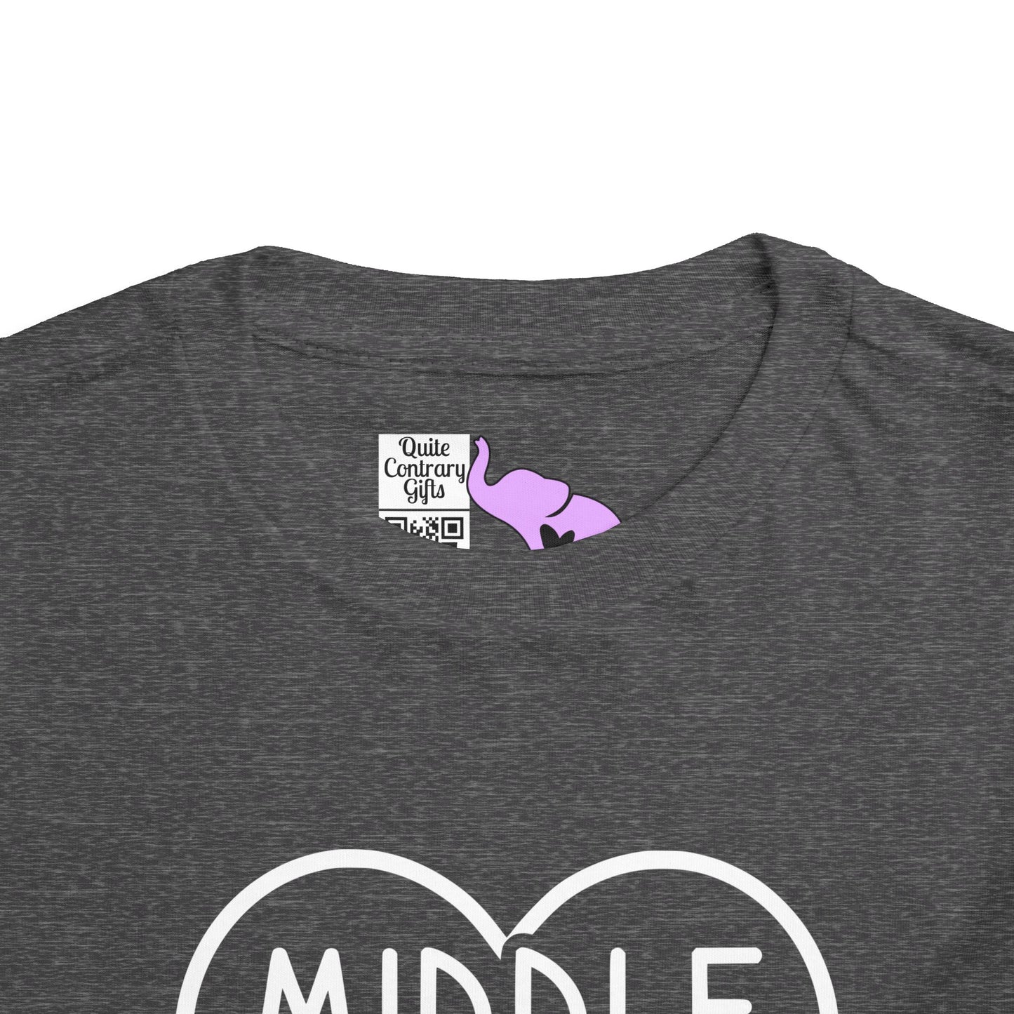 Middle Sister (Heart) Toddler Tee