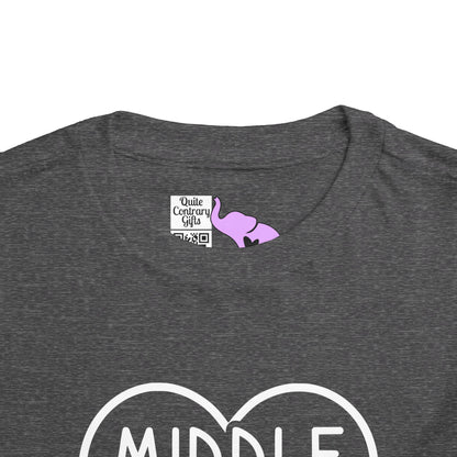 Middle Sister (Heart) Toddler Tee