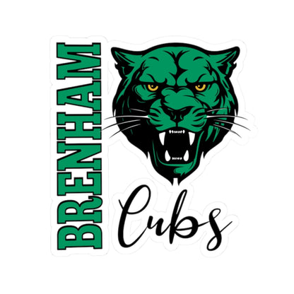 Brenham Vertical Fury, Black Kiss-Cut Decal