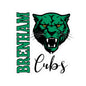 Brenham Vertical Fury, Black Kiss-Cut Decal