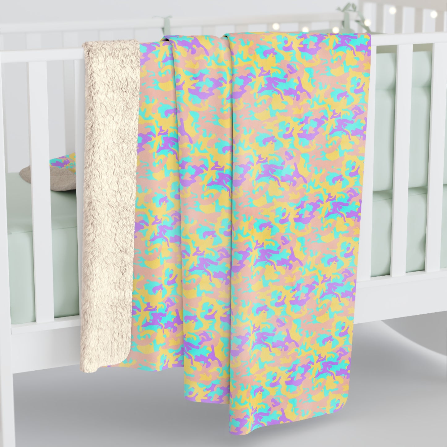 Dreamsicle Camo Fleece Blanket