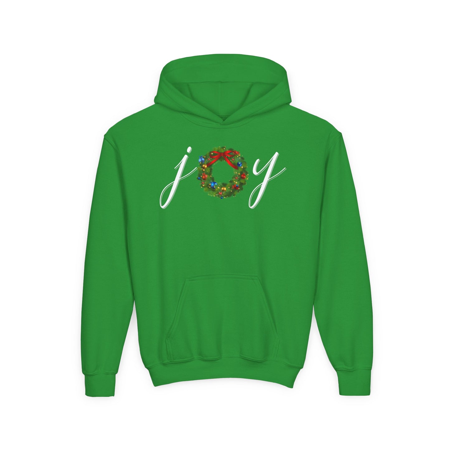 Joy w/Wreath Youth Hoodie