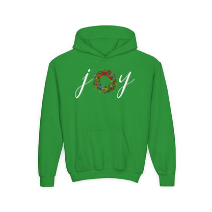 Joy w/Wreath Youth Hoodie