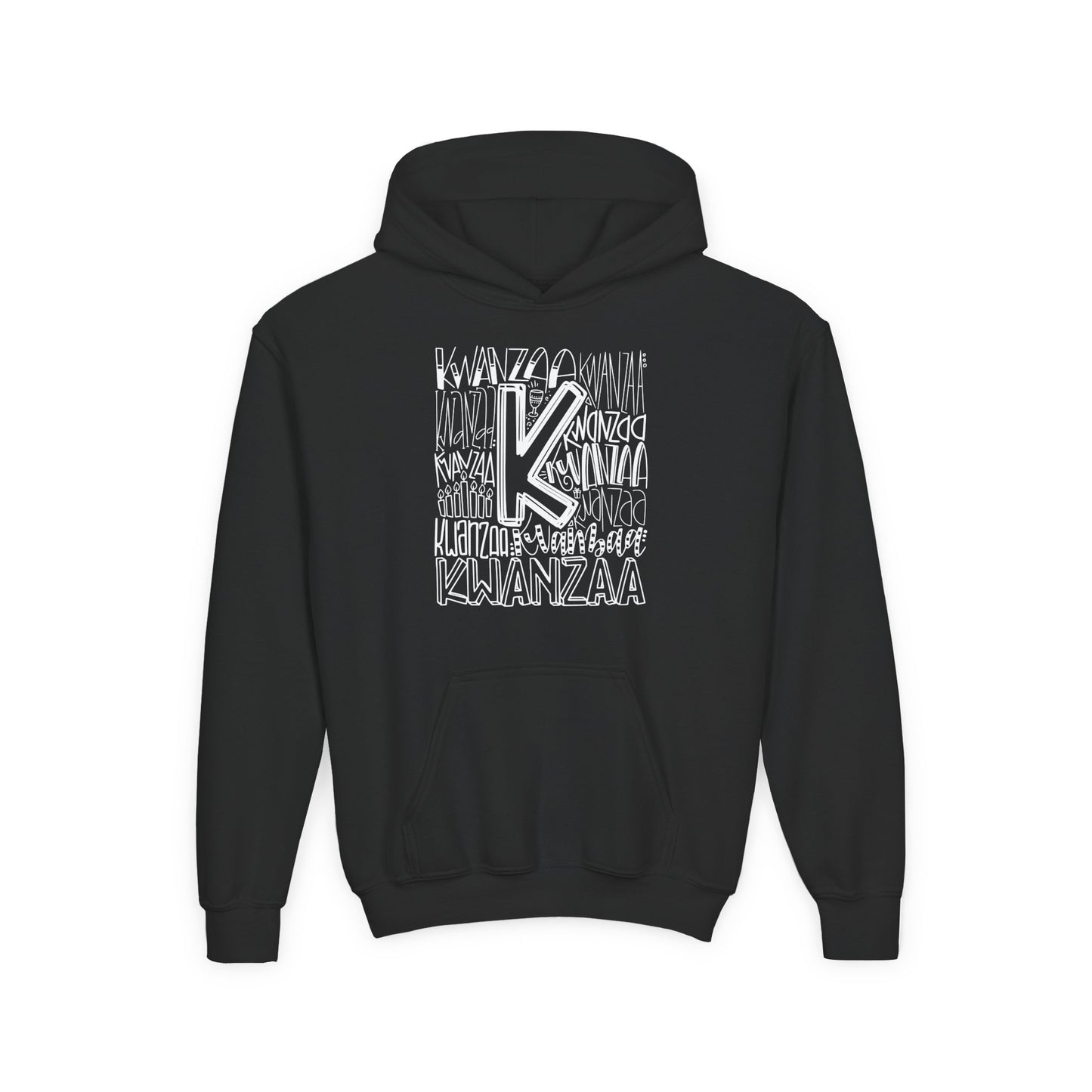 Kwanzaa Wordcloud Youth Hoodie