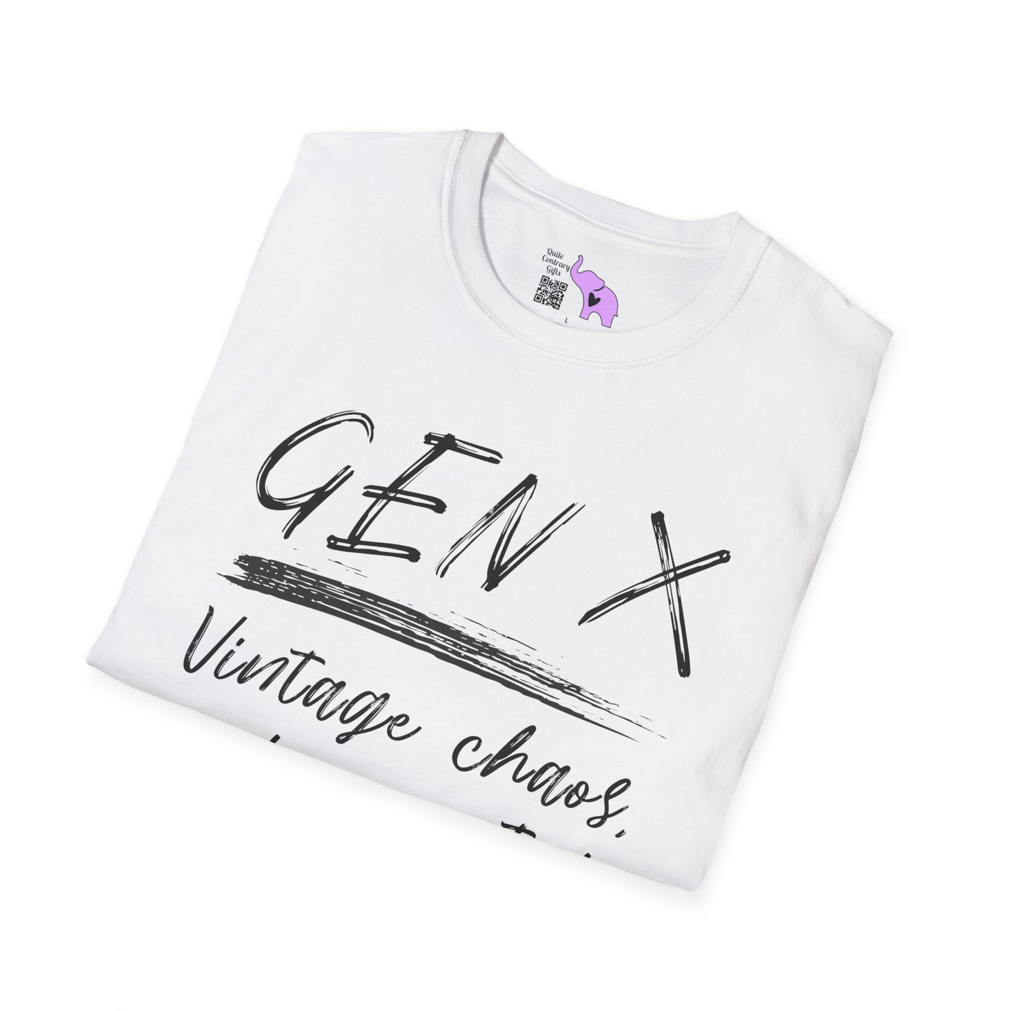 Gen X Vintage Chaos, Undocumented Adult T-shirt