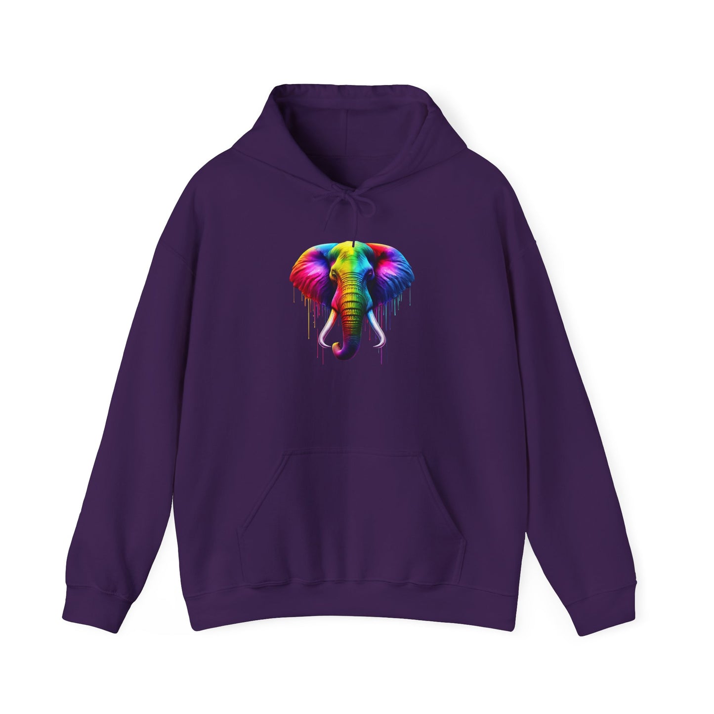 Colorful Elephant Heavy Blend™ Hooded Sweatshirt