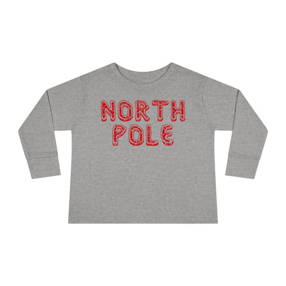 North Pole Toddler Long Sleeve Tee