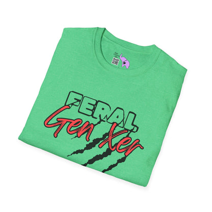 Feral GenXer w/Claws Adult T-Shirt