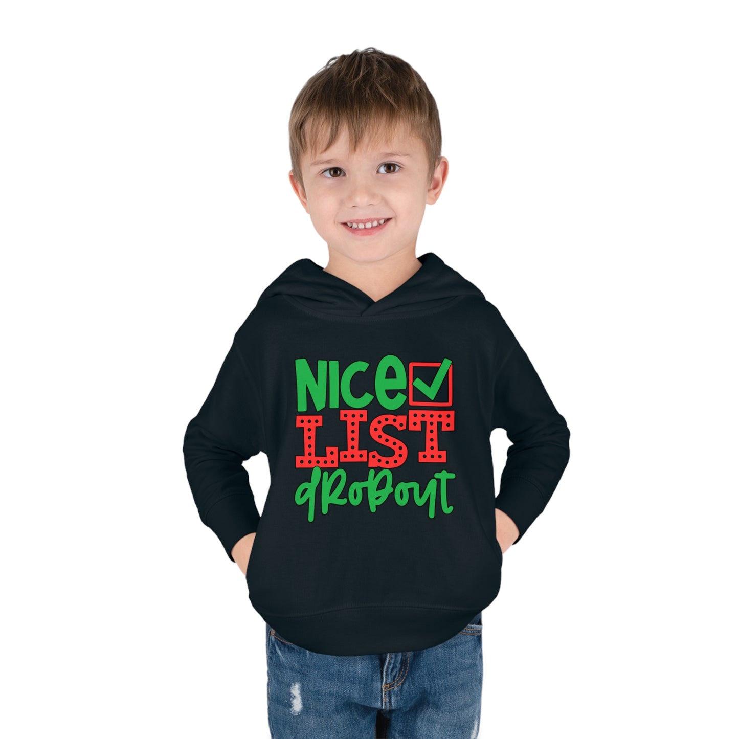 Nice List Dropout Toddler Pullover Fleece Hoodie