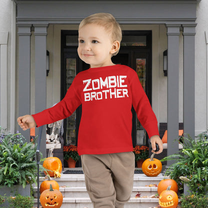 ""Zombie Brother Toddler Long Sleeve Tee
