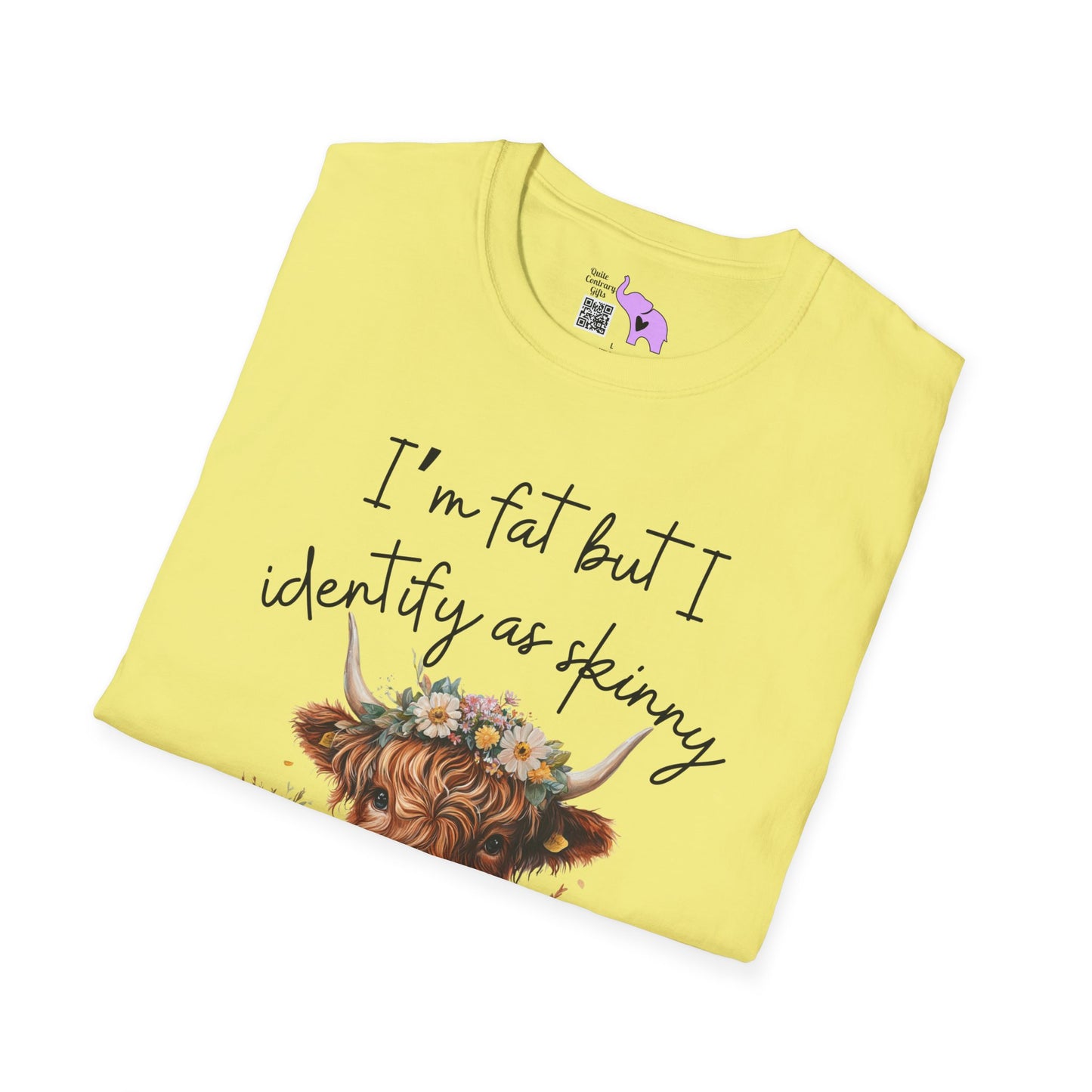 I'm Fat But I Identify as Skinny; I'm Trans-skinny Adult T-shirt