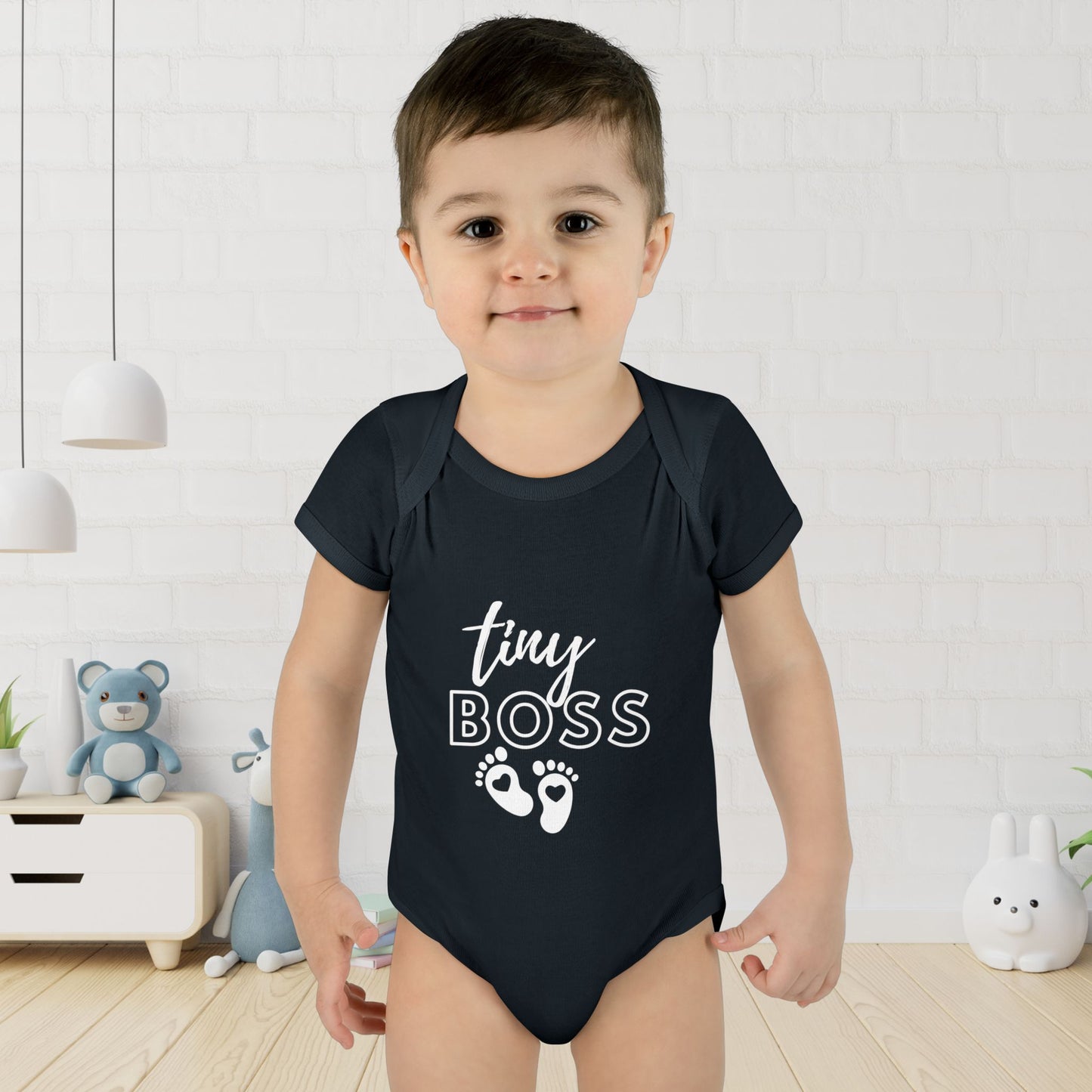 Tiny Boss Infant Baby Rib Bodysuit