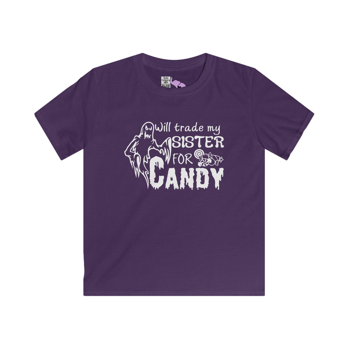 Will Trade My Sister For Candy (Ghost) Youth Softstyle Tee