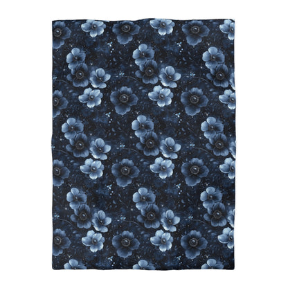 Midnight Blossoms Duvet Bedding Set