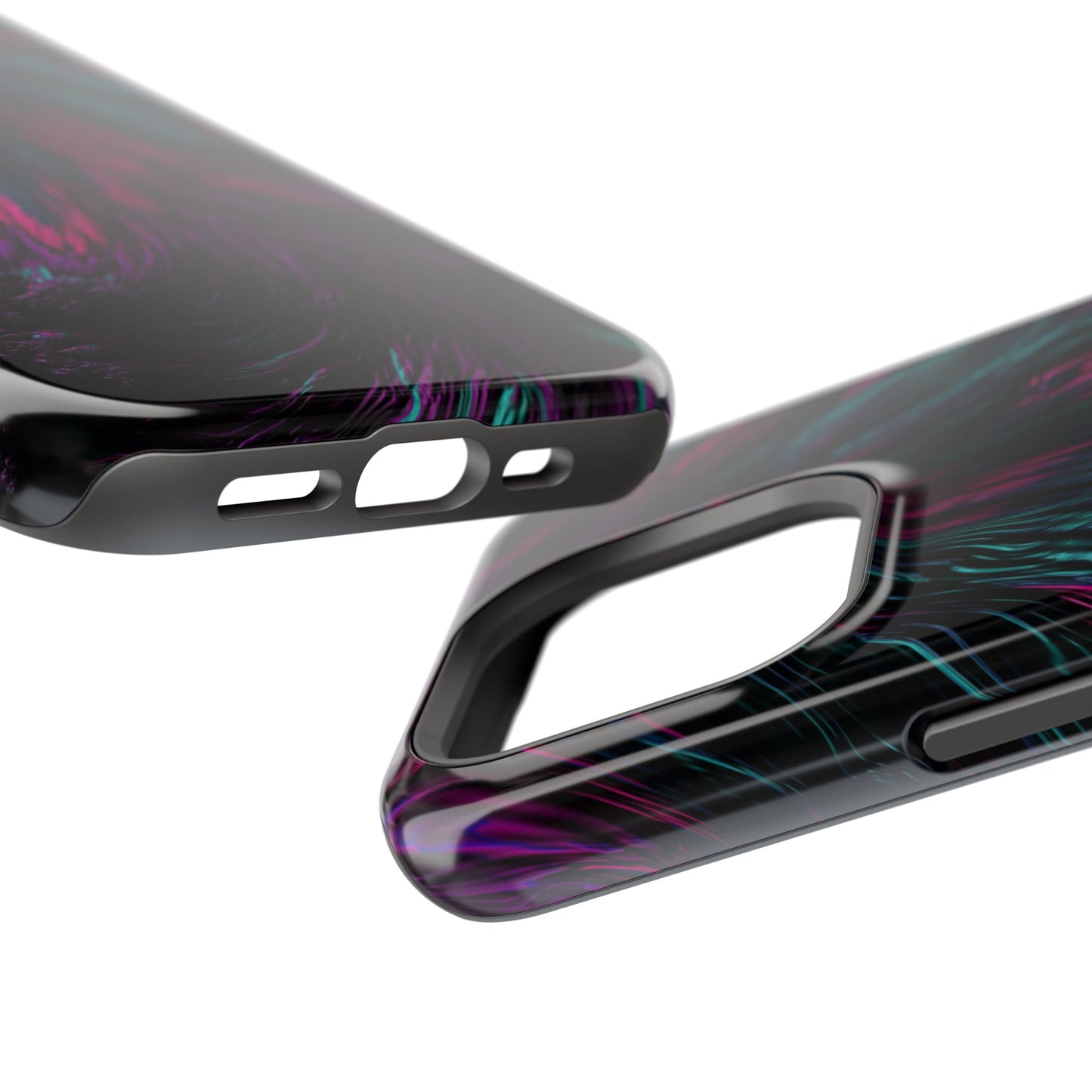 Pink Orchid Feathers MagSafe® Compatible Tough Case for iPhone