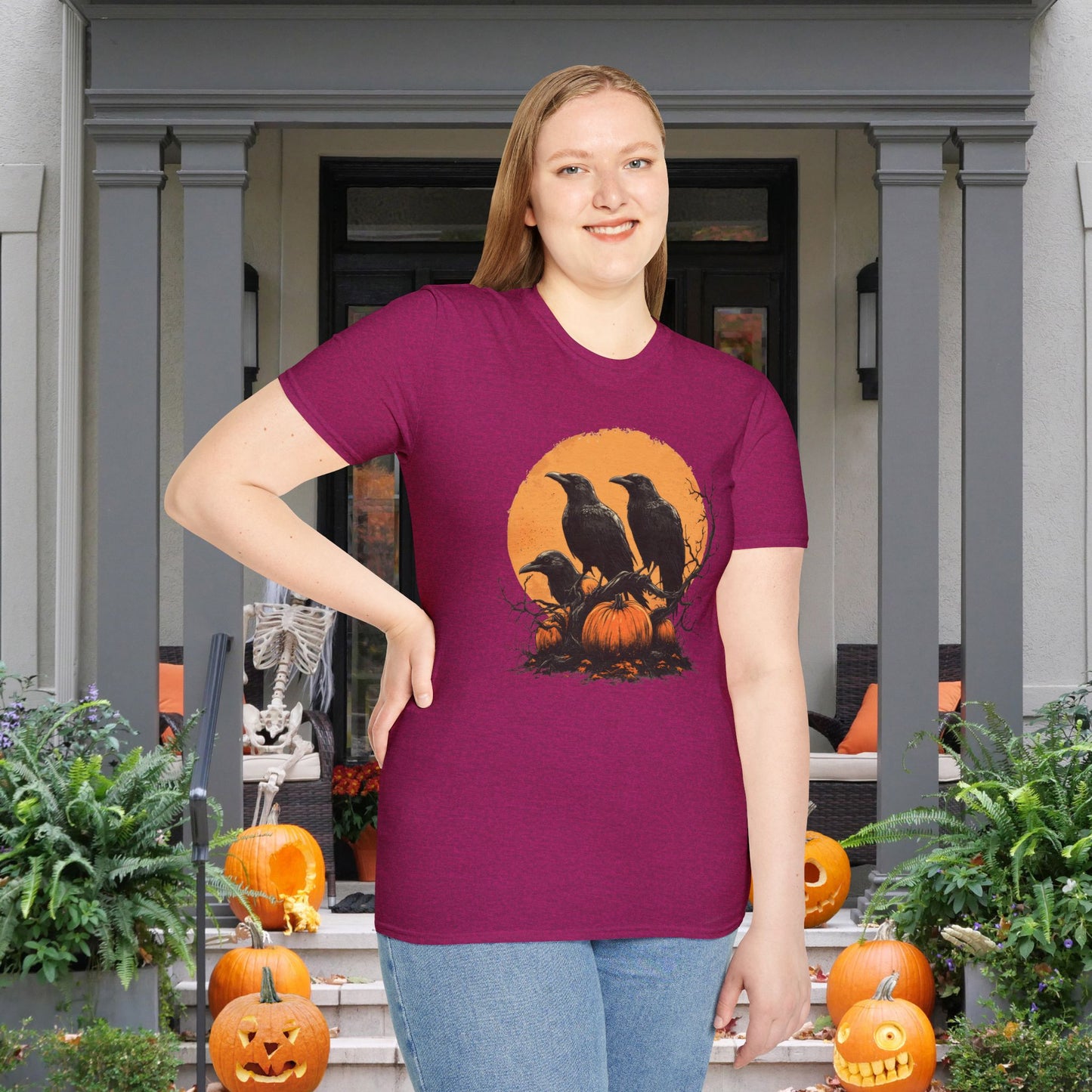 Halloween Crows 4 Adult T-shirt