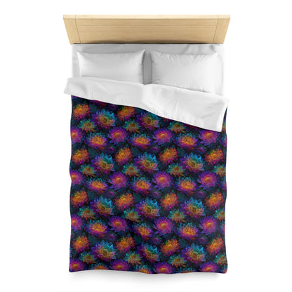 Luminous Lotus Microfiber Duvet Cover