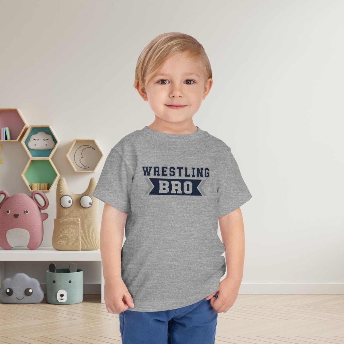 Wrestling Bro Toddler Tee