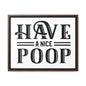 Have A Nice Poop 2 Canvas Wraps, Horizontal Frame