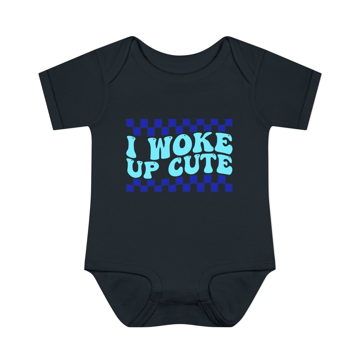 I Woke Up Cute Infant Baby Rib Bodysuit