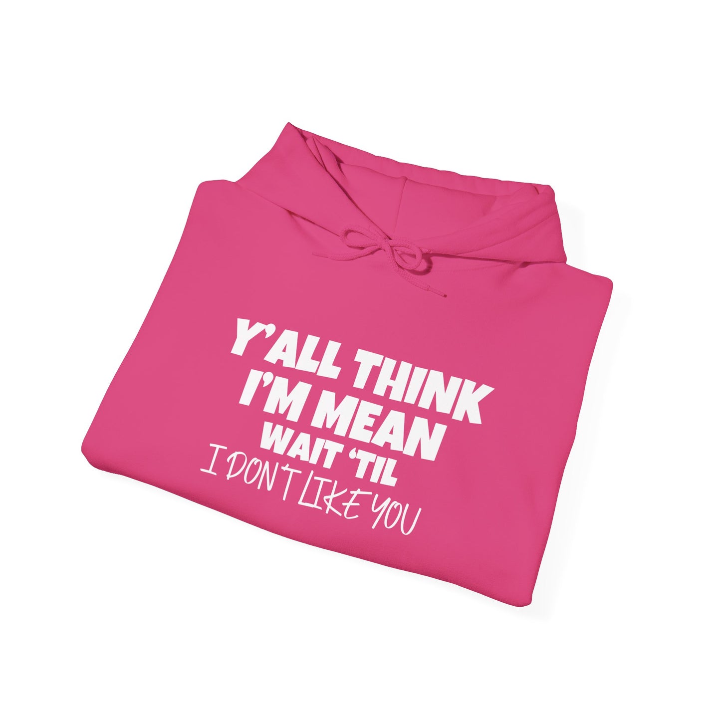 Y'all Think I'm Mean Wait 'Til I Don't Like You Adult Heavy Blend™ Hoodie