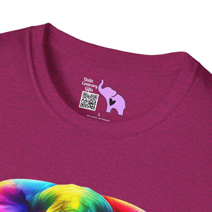 Colorful Elephant Adult T-shirt