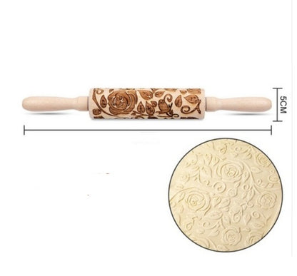 Decorative Embossed Rolling Pins for Baking