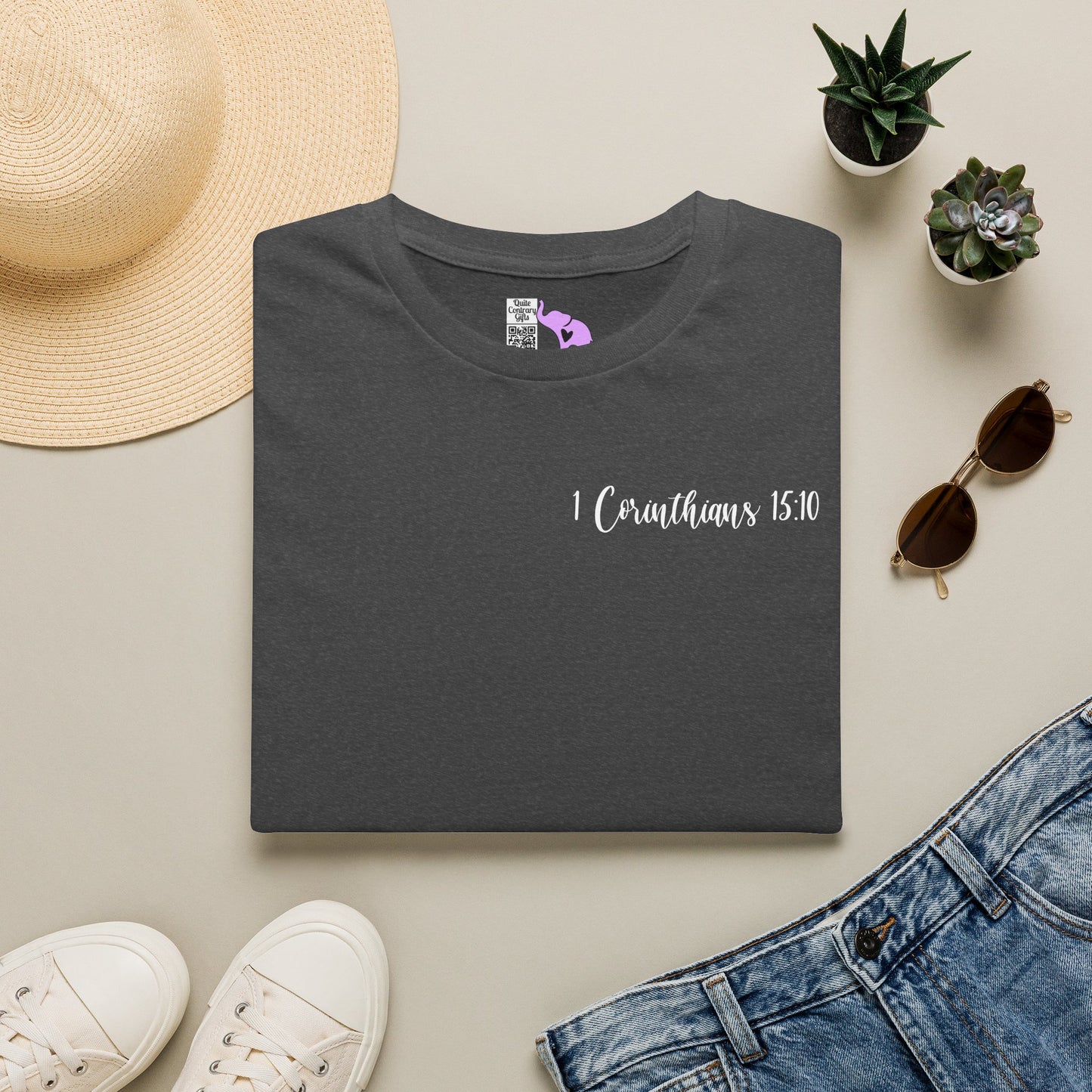 ""Try Jesus Not Me 1 Corinthians 15:10 Adult T-shirt
