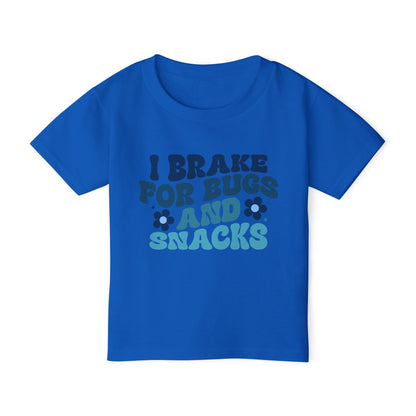 I Brake For Bugs and Snacks Heavy Cotton™ Toddler T-shirt