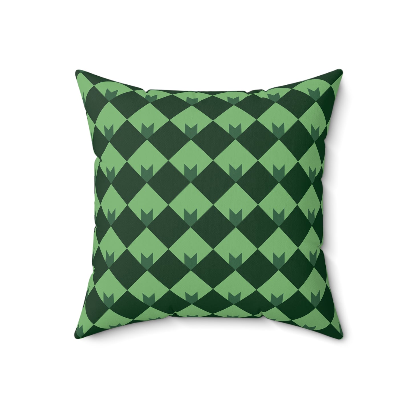 Diamond Bloom- Spruce & Sage Throw Pillow