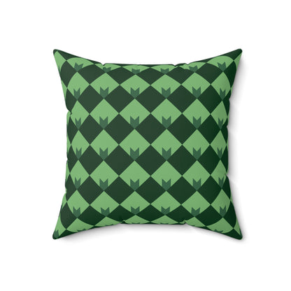 Diamond Bloom- Spruce & Sage Throw Pillow